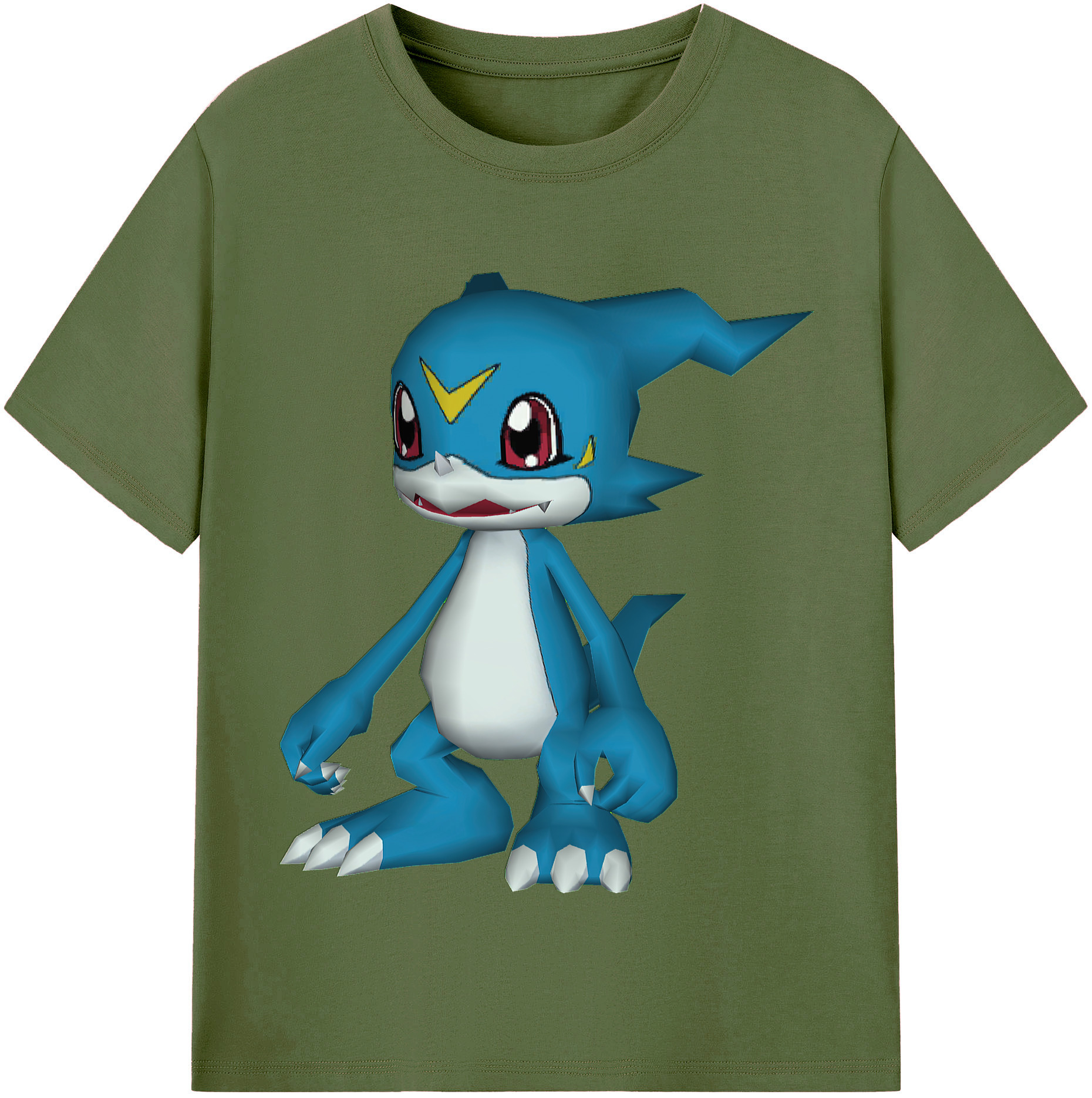 （画像用） Digimon デジタルモンスター/デジモン 綿100％半袖Tシャツ（フロントプリント）